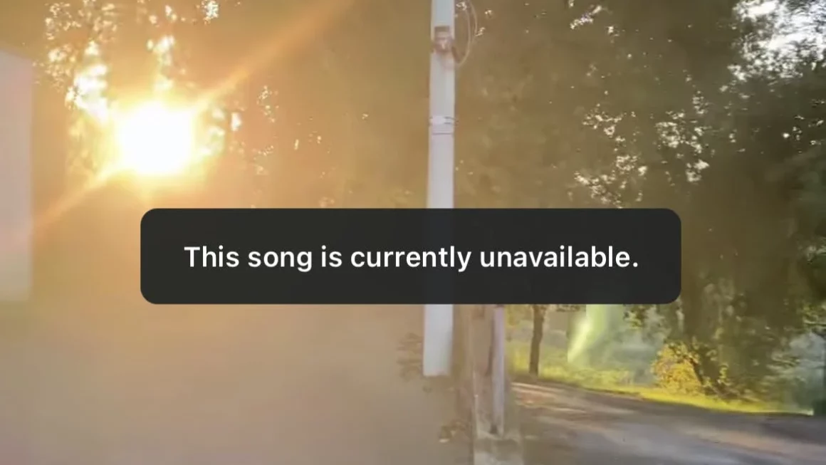 Instagram "This song is currently unavailable" message