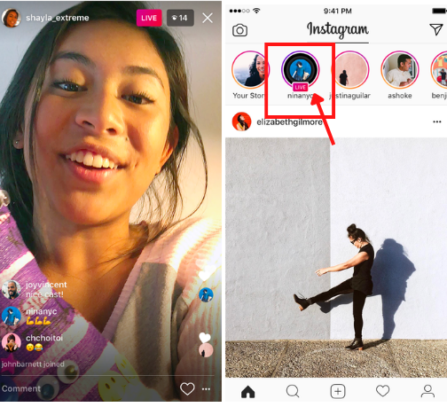 How to find live videos on Instagram